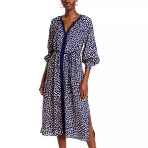 Tommy Bahama Blue and Tan Maxi Dress